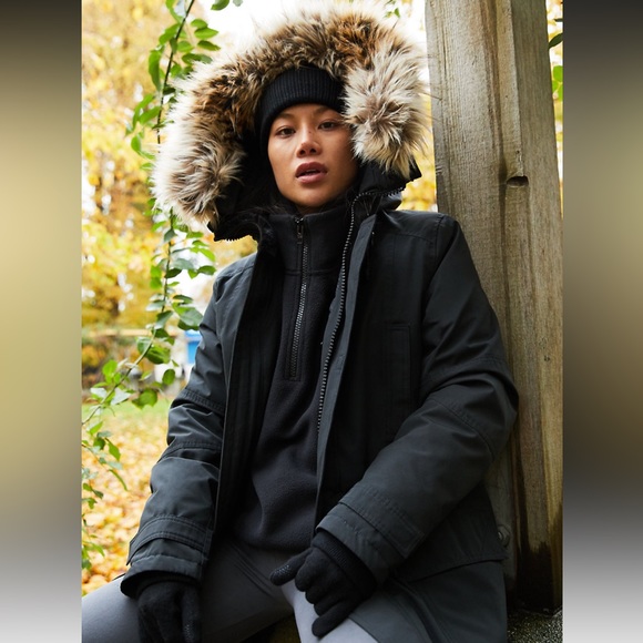 Aritzia TNA Bancroft Parka Down Winter Jacket Black L - Picture 6 of 13